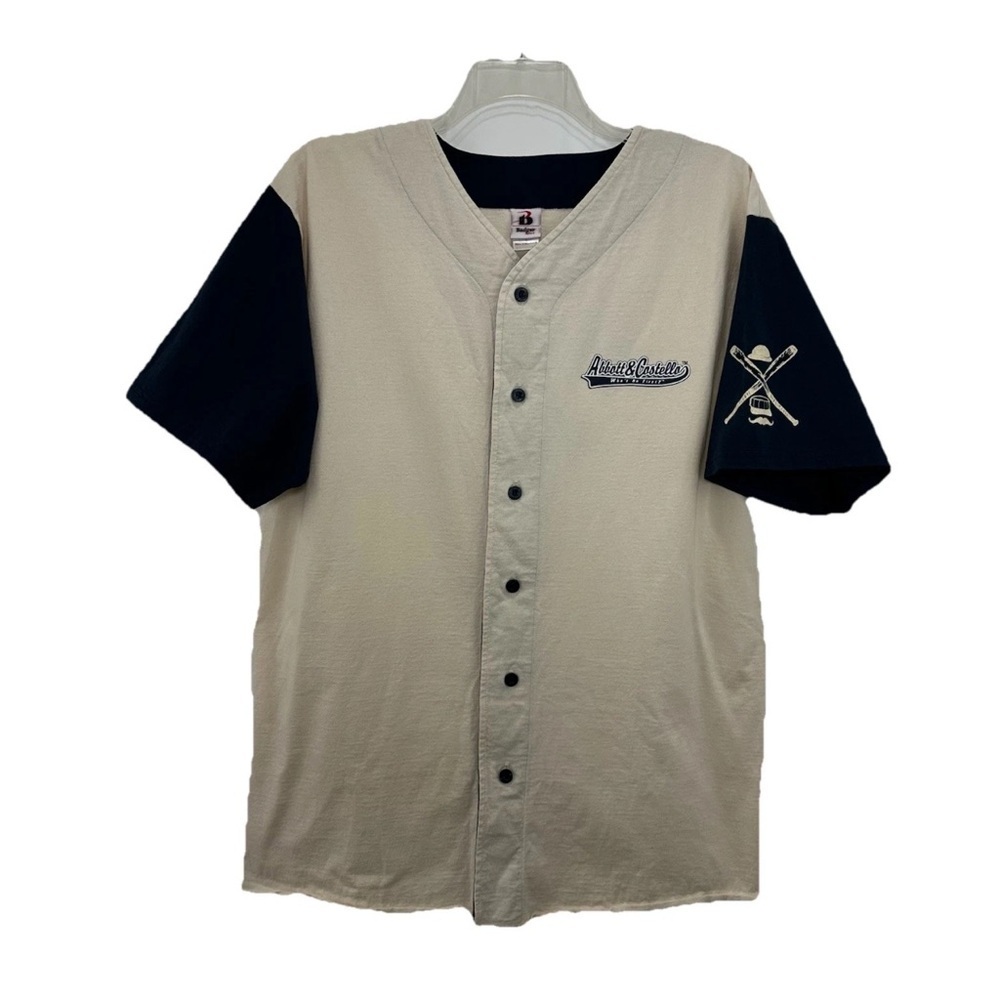 Badger Sport Abbott & Costello 'Who's On First'  WHO 1 Cotton Jersey Mens Large